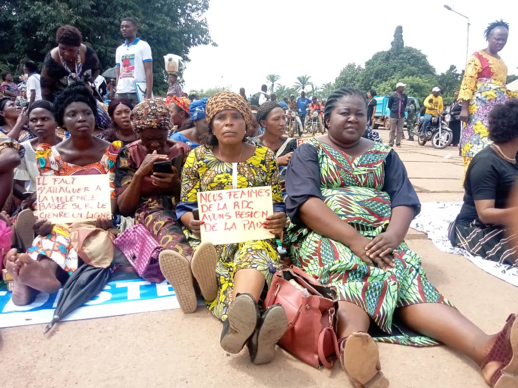 8 Mars 2024 : Les femmes de la RDC manifestent pour la paix et contre les violences
